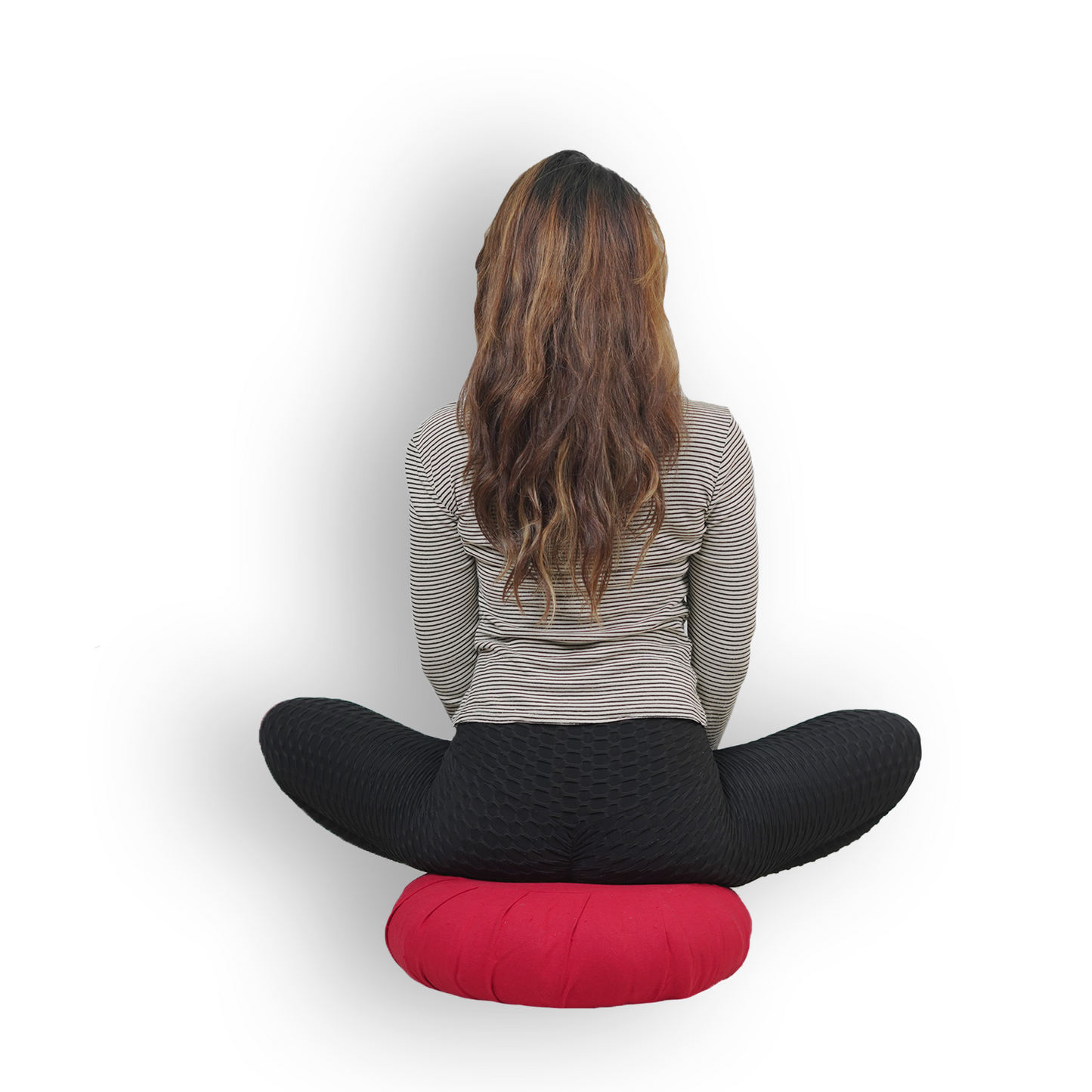 ZAFU DULL RED ORGANIC BUCKWHEAT CUSHION