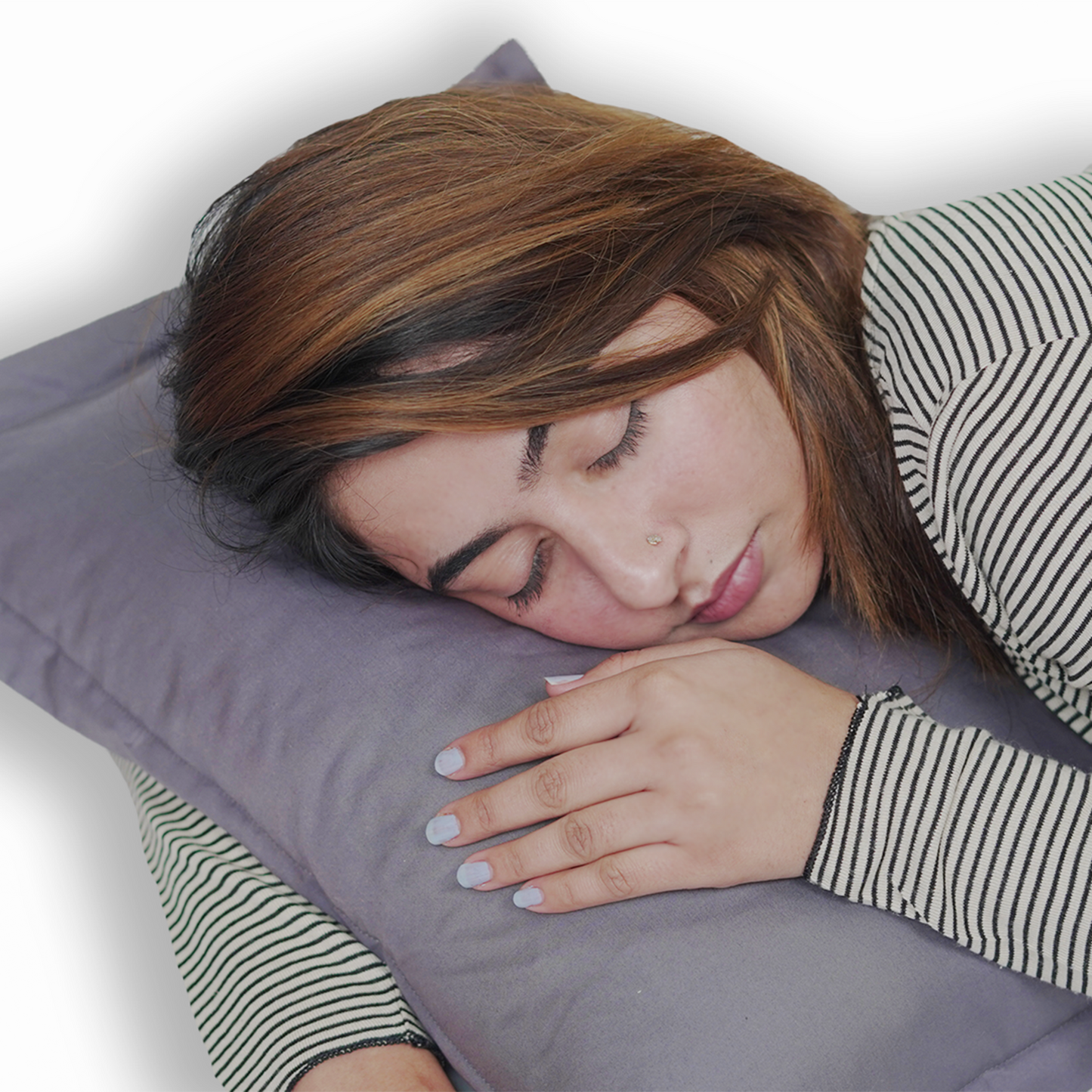 CHARCOL GREY ORGANIC KAPOK FILLED PILLOW CASE