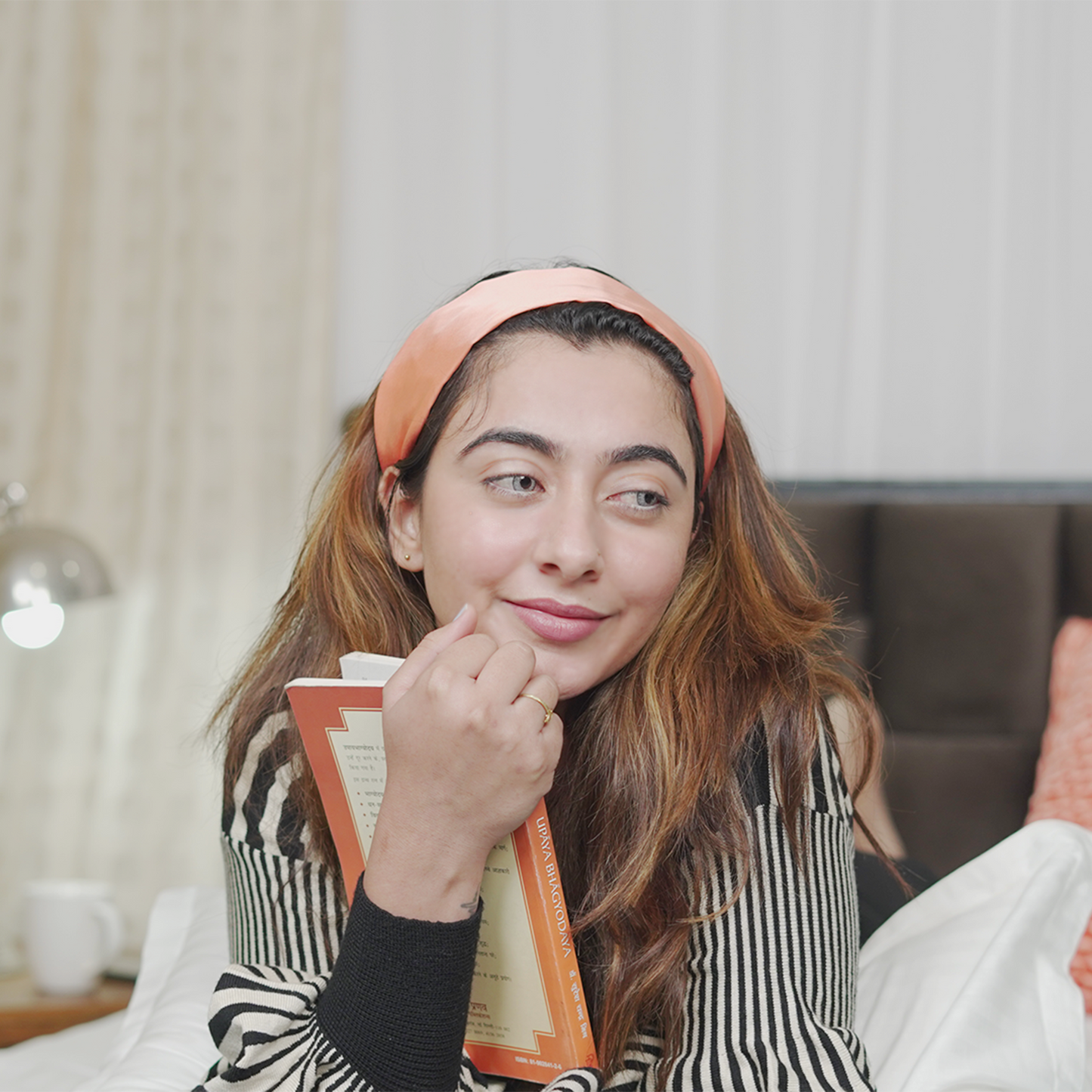 PEACH PINK HEAD BAND