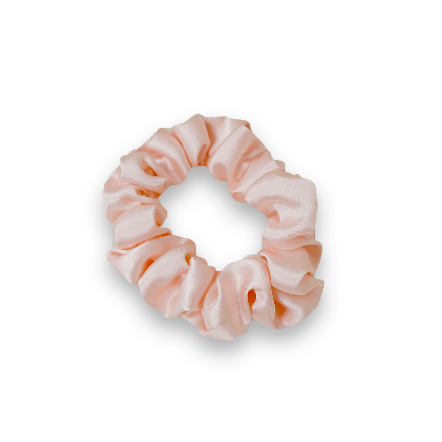 PEACH PINK HAIR SCRUNCHIES(PACK OF 2)