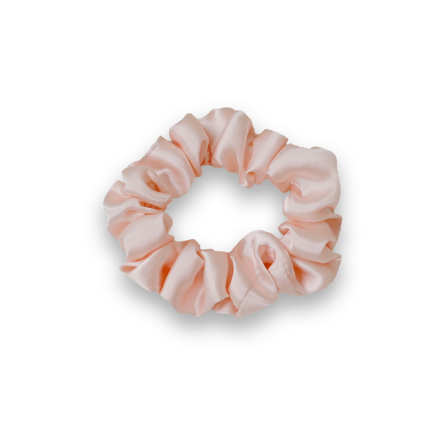 PEACH PINK HAIR SCRUNCHIES(PACK OF 2)