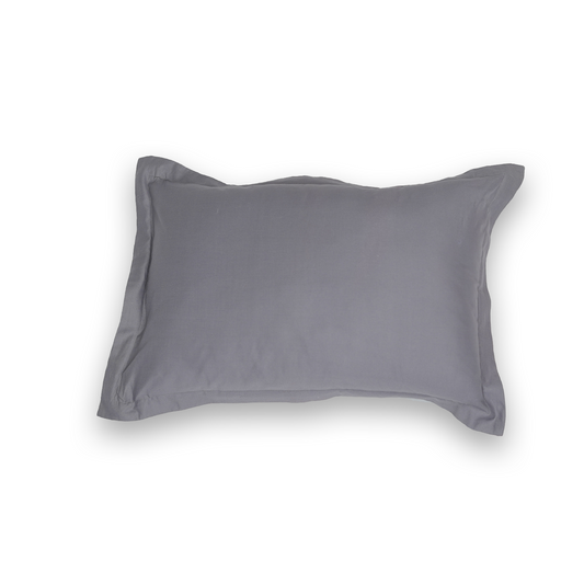 CHARCOL GREY ORGANIC KAPOK FILLED PILLOW CASE