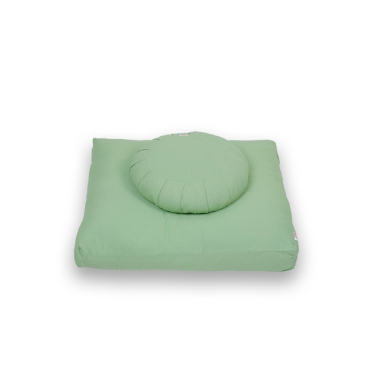 OLIVE GREEN ORGANIC ZAFU & ZABUTON SET